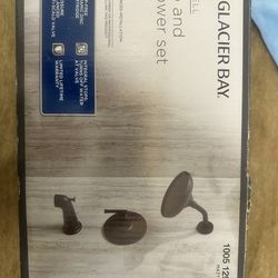 Glacier Bay tub and shower set