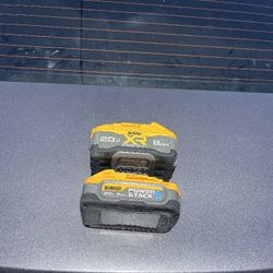 Dewalt 20v Baterias 5.0ah 8.0ah Power Stack Y Power Pack $150 Por Las Dos Firme Precio 