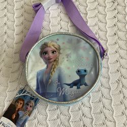 Disney Frozen Elsa & Anna Round Purse New /w Tags Bioworld