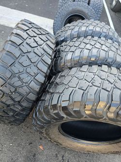 4 Used Tires Lt37x13.50r18 Bfgoodrich KM3 $350.00