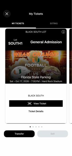 FSU VS MIAMI VIP PARKING