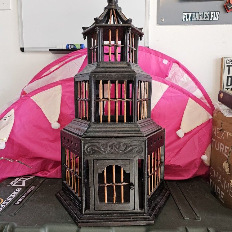 Wooden Bird Cage
