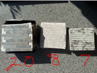 Backsplash tiles/materials/pallets (35 total)…$20 per sheet
