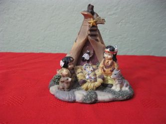 Native American Indian Themed Nativity Scene