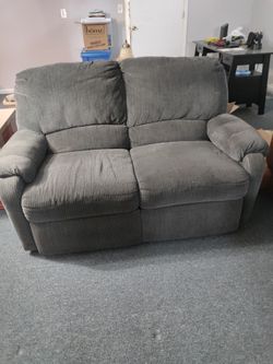 Grey Loveseat Sofa recliner