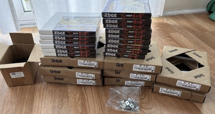 Lots Of Art supplies blank Canvases And wall Frames for painting