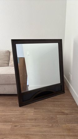 New Large Mirror / Dark Brown