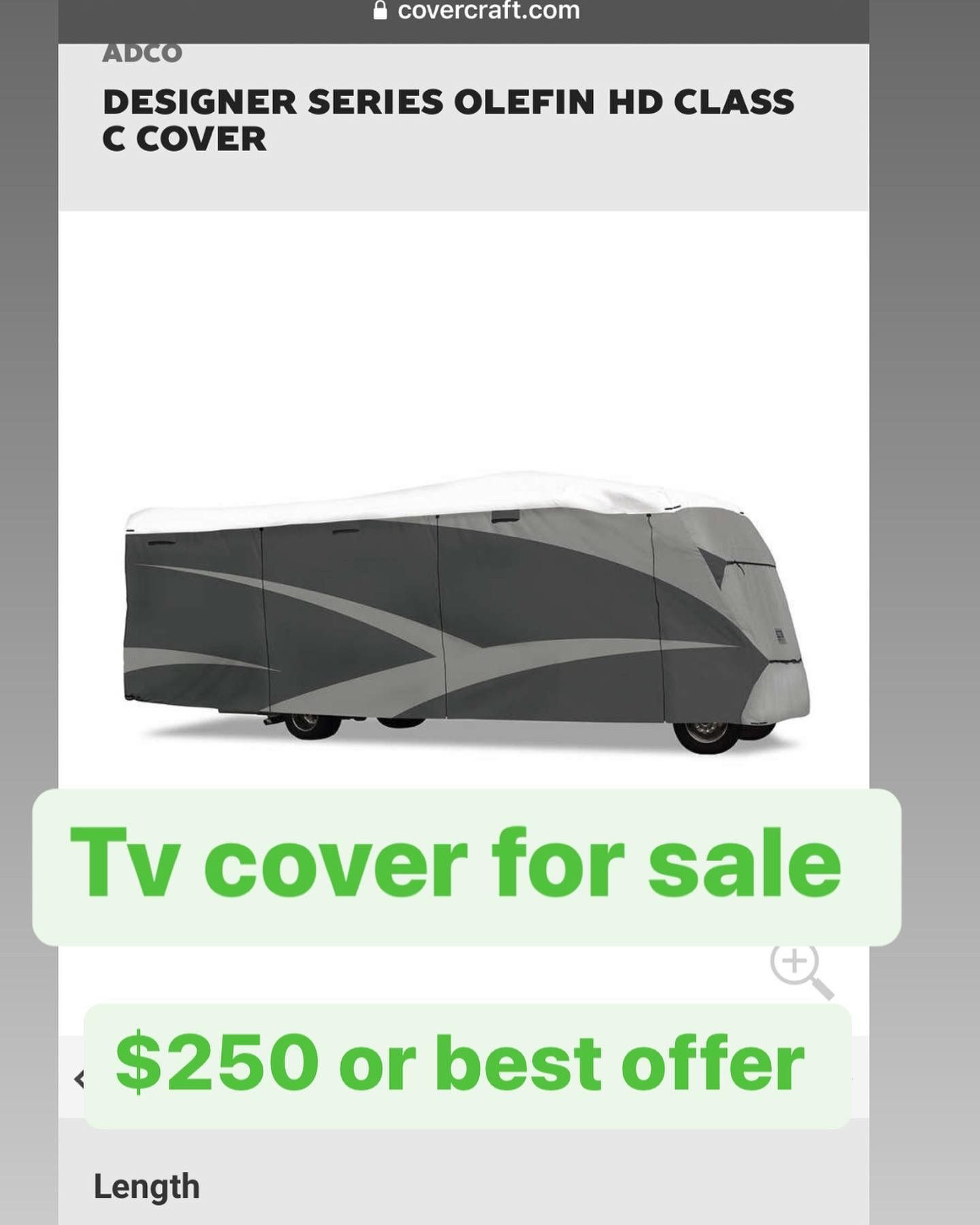 rv Cover 21’-23’ Long Mobile Home Cover