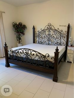 Beautiful king size bed frame