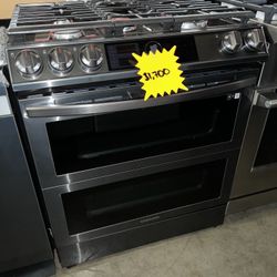 Samsung Black Stainless Steel Double Oven 6G