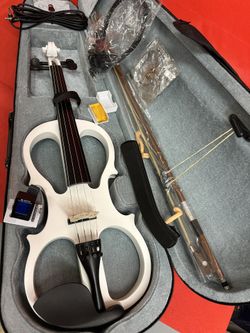 Electric Violin with New Bow, Headset, Digital Tuner, Shoulder Rest, Extra Strings $150 Firm