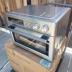 VAL CUCINA 10-IN-1 AIR FRYER TOASTER OVEN - BRUSHED STAINLESS STEEL