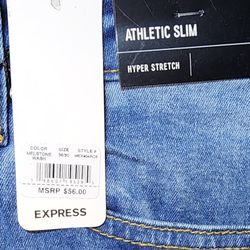 Express Men's Athletic Slim Hyper Stretch Jeans