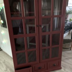 FREE TALL CABINET BOOK SHELF 