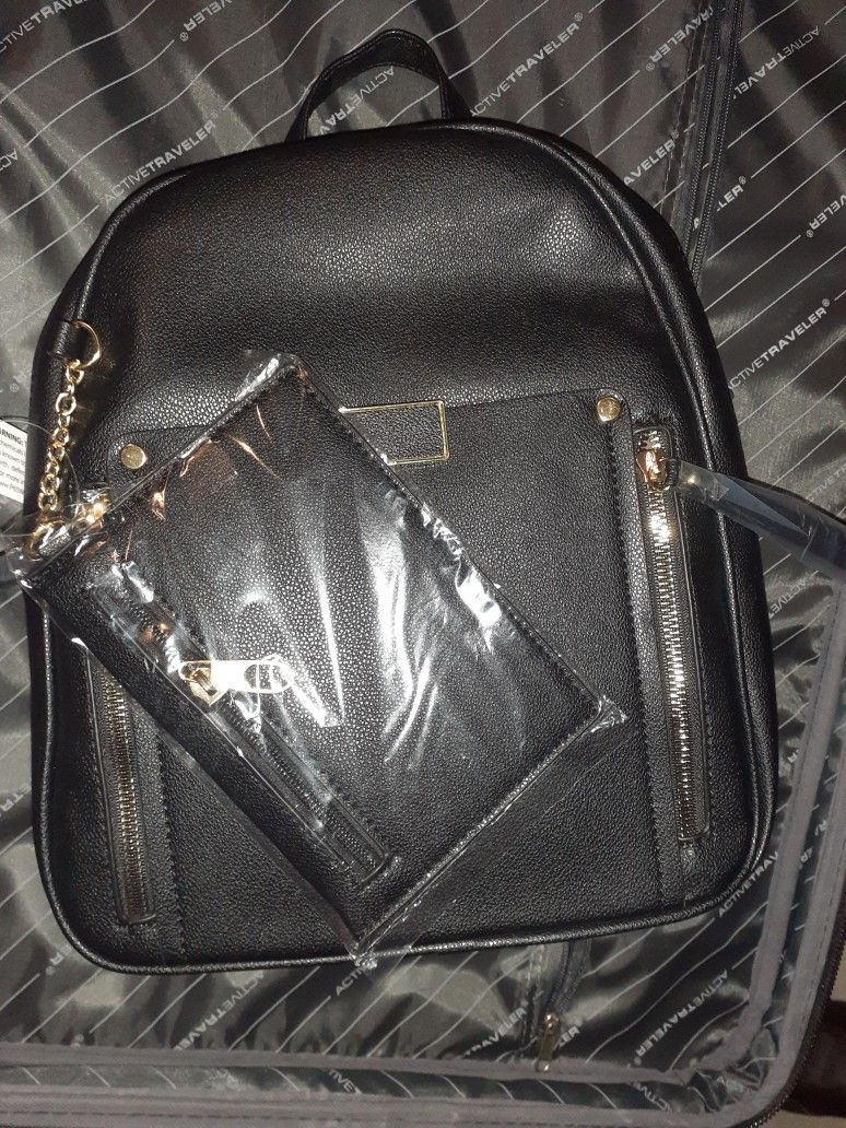 Black Backpack / Wallet