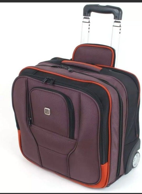 Ful Rolling Briefcase on Wheels Overnight Bag Carry On Laptop Computer Case 