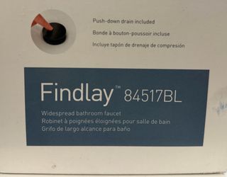 Moen Findlay 84517BL is an 8-inch widespread