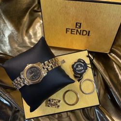 Ladies Gold Tone FENDI watch