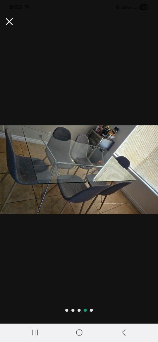 Glass Dining Table