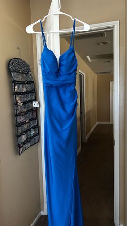 Long royal blue prom dress new size s/xs