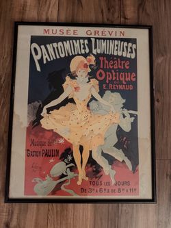 poster "Musée Grévin - Pantomimes Lumineuses",