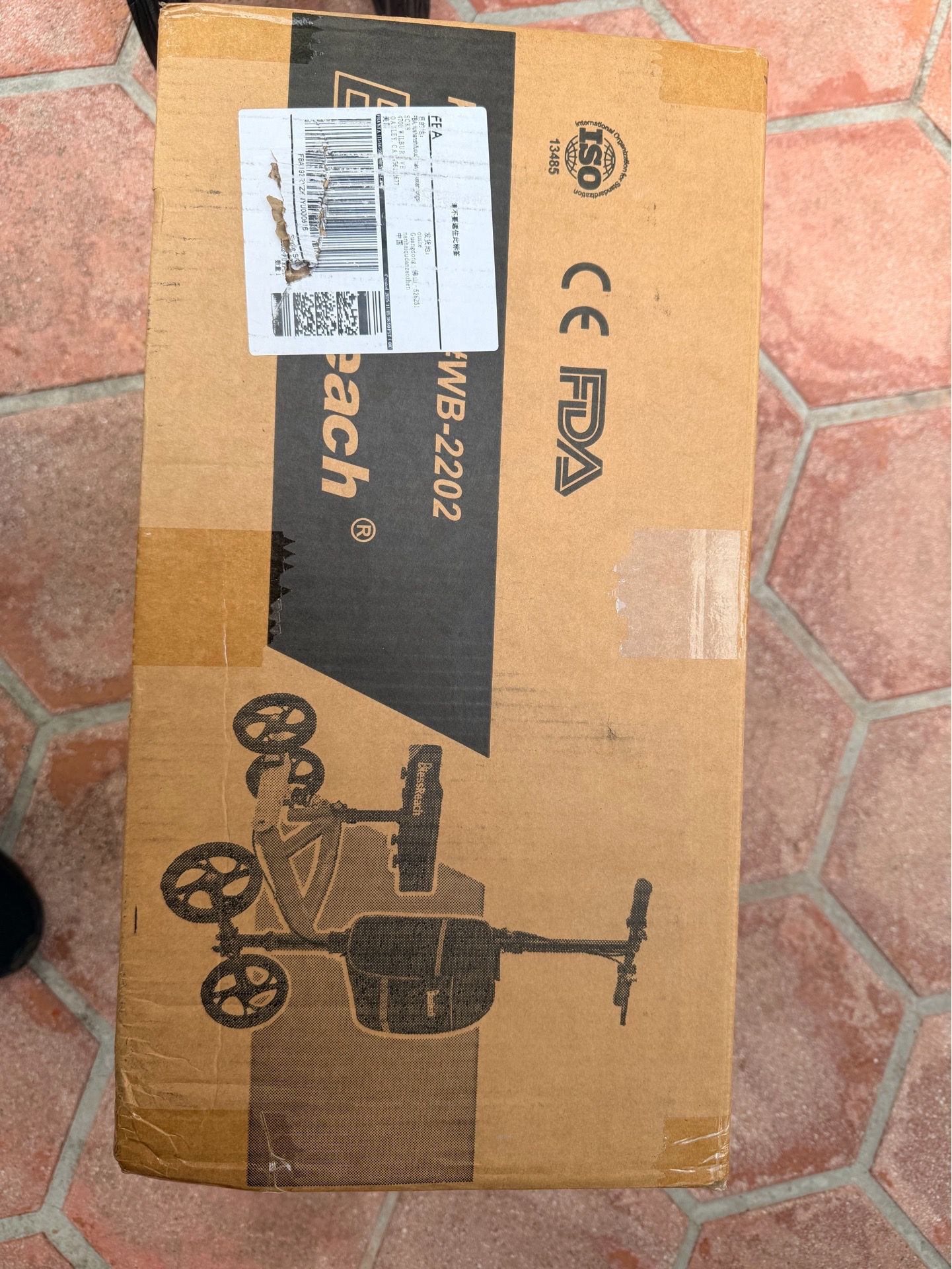 New Bless Reach WB-2202-T Knee Scooter - Walker, Foldable - PURPLE
