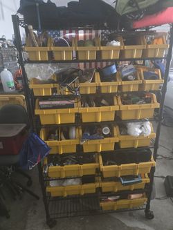Storage Bin Cart 48" W X 60" H