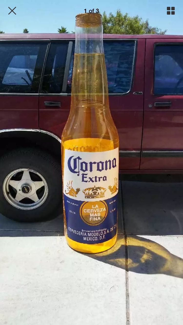 Huge 6’ foot tall corona beer bottle inflatable
