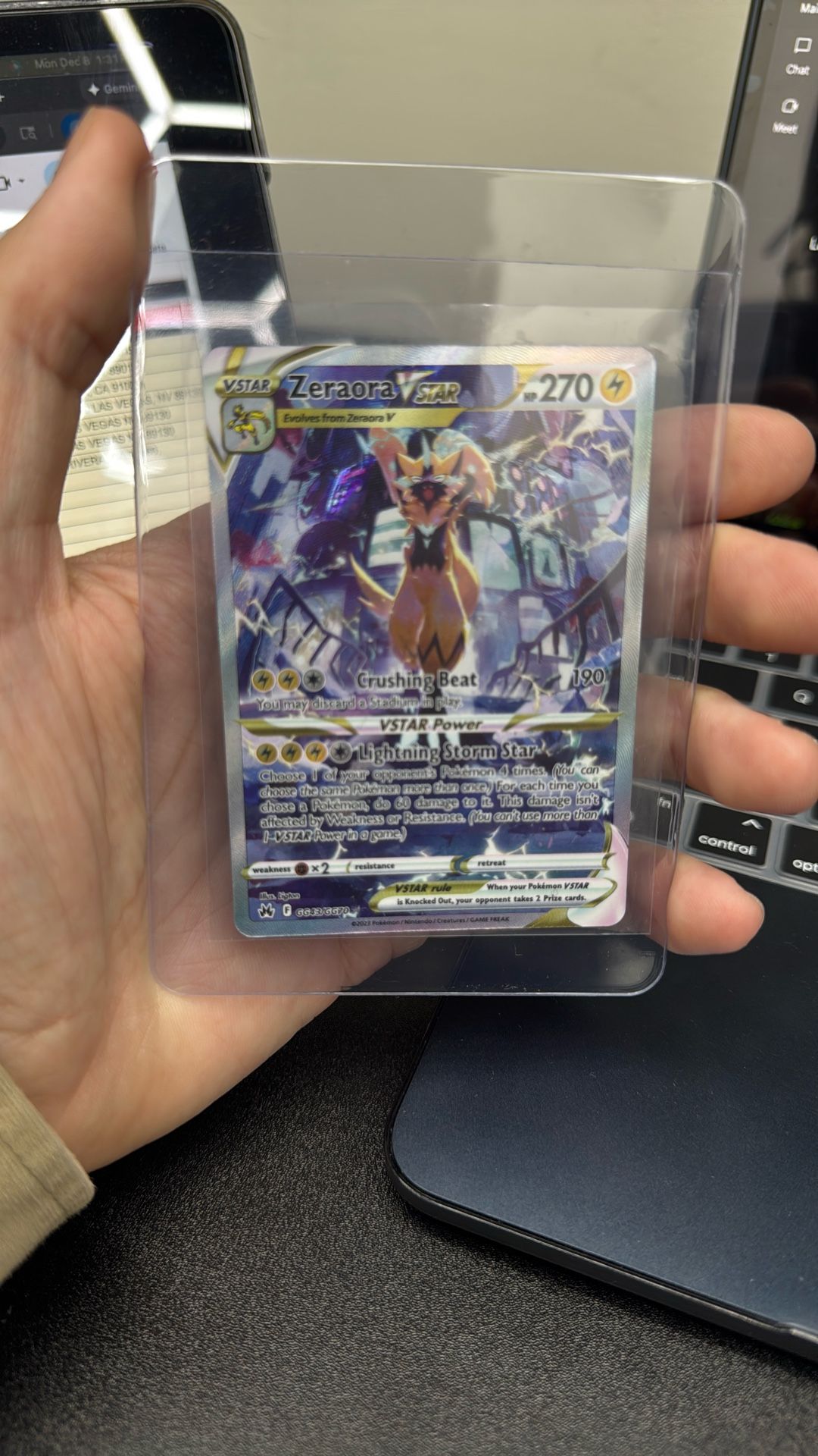 Zeraora V Star Pokemon Card