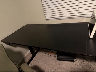Black standing desk