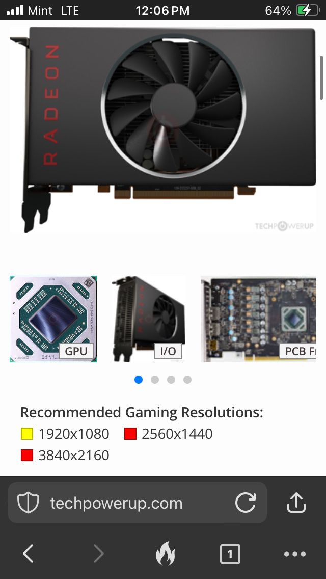 GPU AMD Radeon RX 5500 