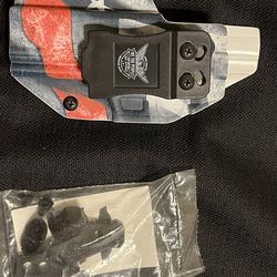 🇺🇸 G19 American Flag Custom Kydex IWB Holster – Left Hand (with Claw) – $55