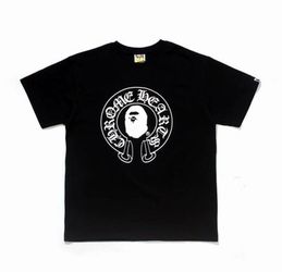 BAPE Chrome Hearts Style Black Circle Tee