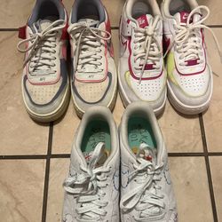 Nike air one01 $50 would’ve been worn one time/Nike air hot pink with a little green 45 firm Nike air $50 light be worn almost new