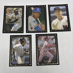 2008 UPPER DECK MASTERPIECES BLACK BORDER Lot Of 5- Clemente, Brock, Schmidt 