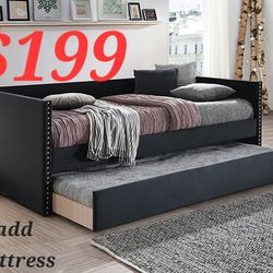 DAY BED PLUS TRUNDLE SPECIALS DEALS FINANCING IS AVAILABLE IS EASY TO QUALIFY NO CREDIT CHECK BUENO BONITO 