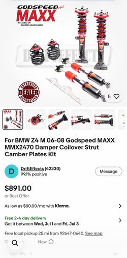 Godspeed E85 Z4 M 06-08 BMW Coilovers