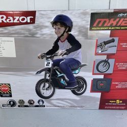 Razor MX125 dirt rocket e-bike for kids 5.3 mile range 8mph 