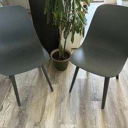 IKEA Odger Chairs Navy Blue 