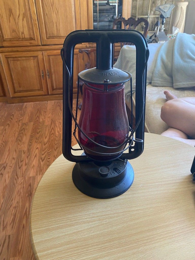 Antique Rail Road Lamp Work Great $ 60
