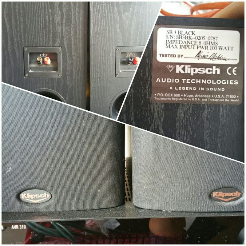 Klipsch SB-3 2-Way 100watt Bookshelf Speaker