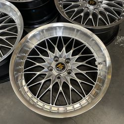 Brand New 19” Work VS XV Style Wheels Square Set 19x9.5 +35 (5x114.3) Fits most Lexus Toyota Nissan   Brand New in Box 4X Set   (5x114.3) Front: 19x9.