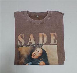 Sade Graphic Vintage Wash T-Shirt Unisex Size XXL  Used Condition