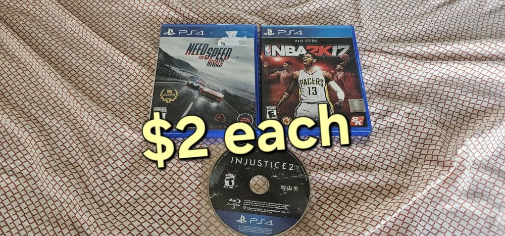 Ps4 Playstation 4 Games $2 Each