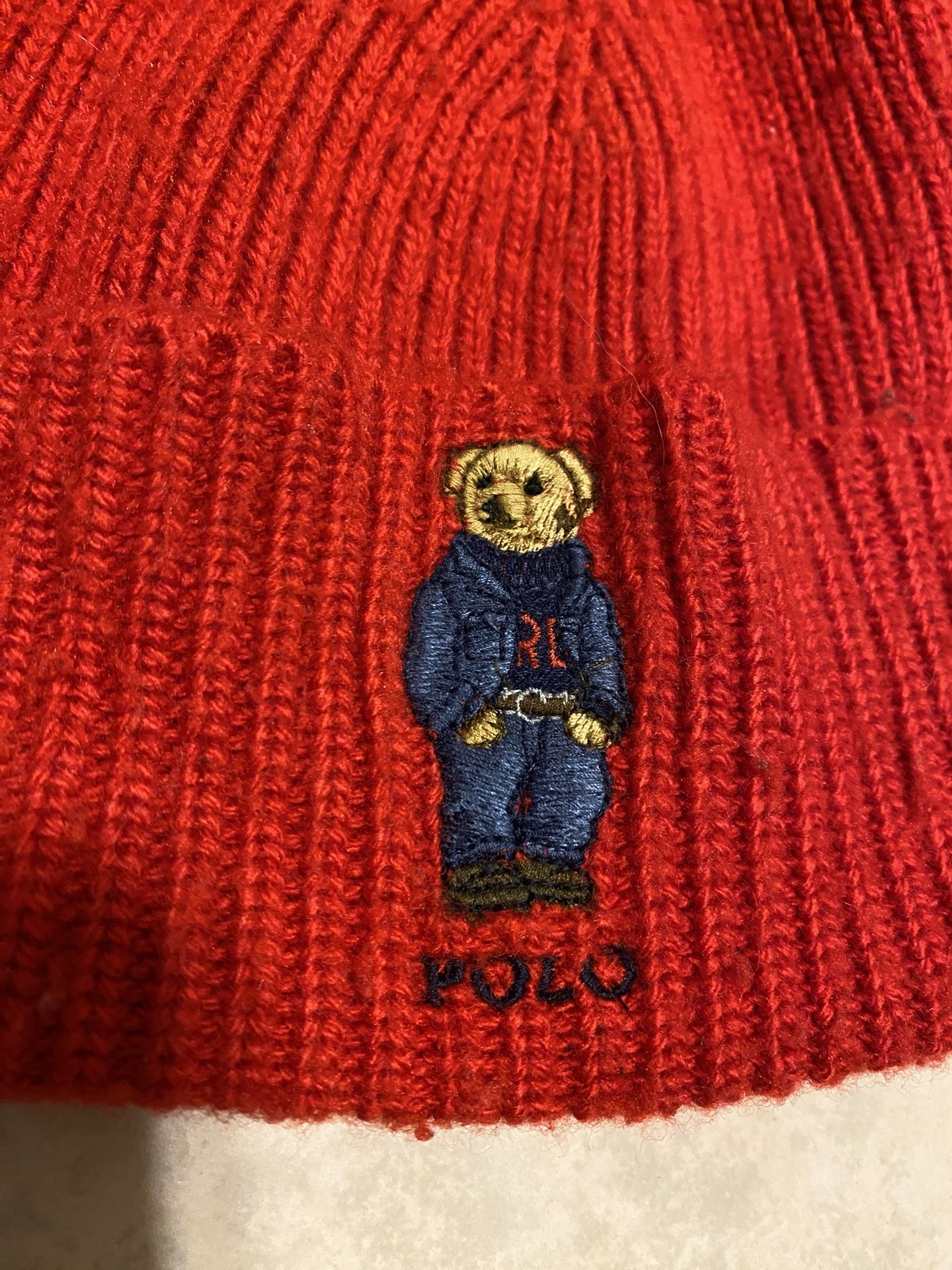 MENS OG POLO BEAR BEANIE
