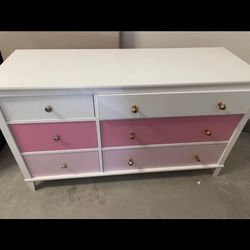 Pink/white Dresser 