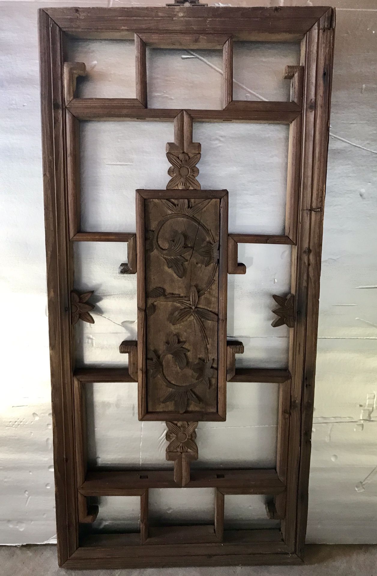 Chinese antique hand carved wall art