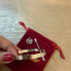 Cartier Love bracelet white gold size 16