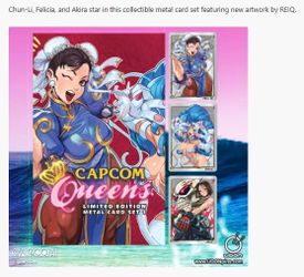PRESALE SDCC 2026 Capcom Queens Metal Card set
