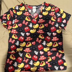 Disney Scrub Top